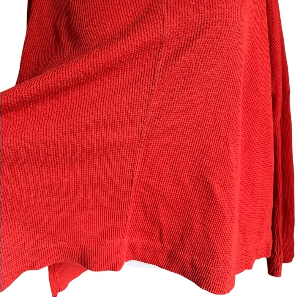 Anthropologie | Nori Red Waffle Knit Thermal Pullover Sweater Over Tunic… - Picture 16 of 17
